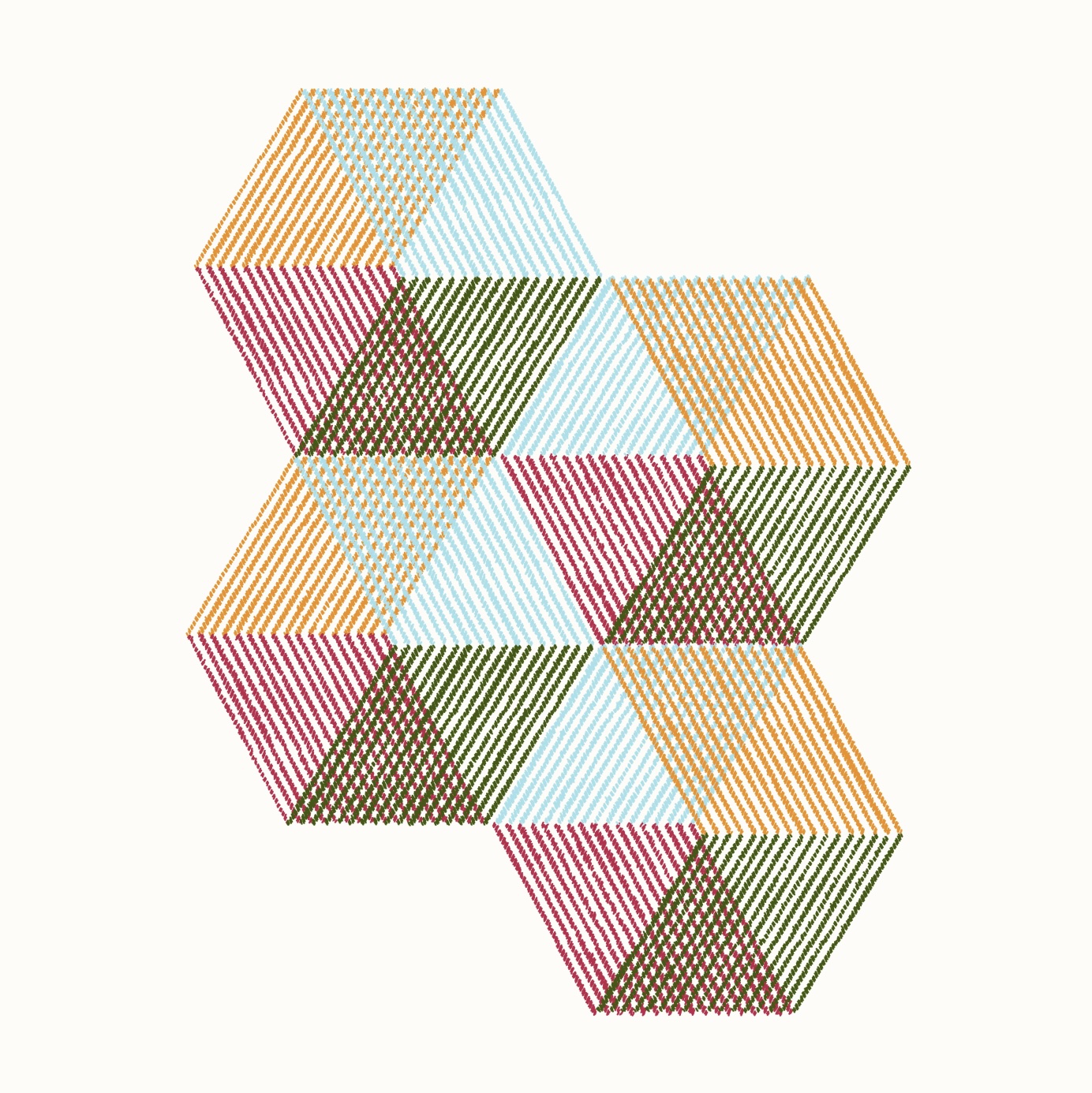 Stripes Mesh Paintings